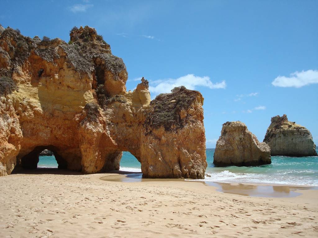 Algarve: útesy Ponta da Piedade, Benagil a surf